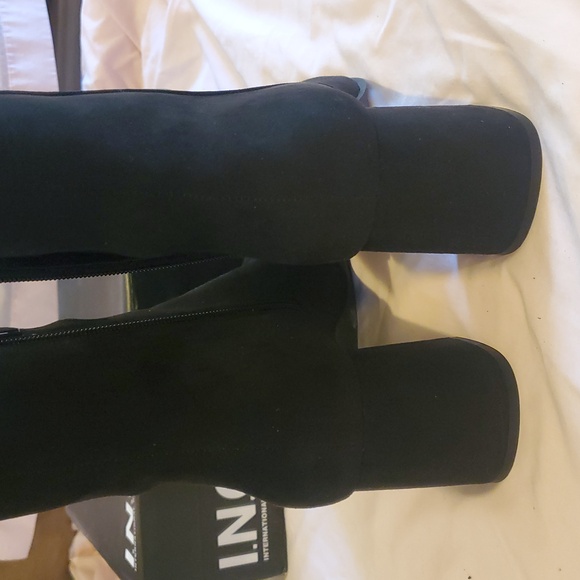 Suede INC International Concepts Women's Black Heeled Boots - Picture 9 of 10